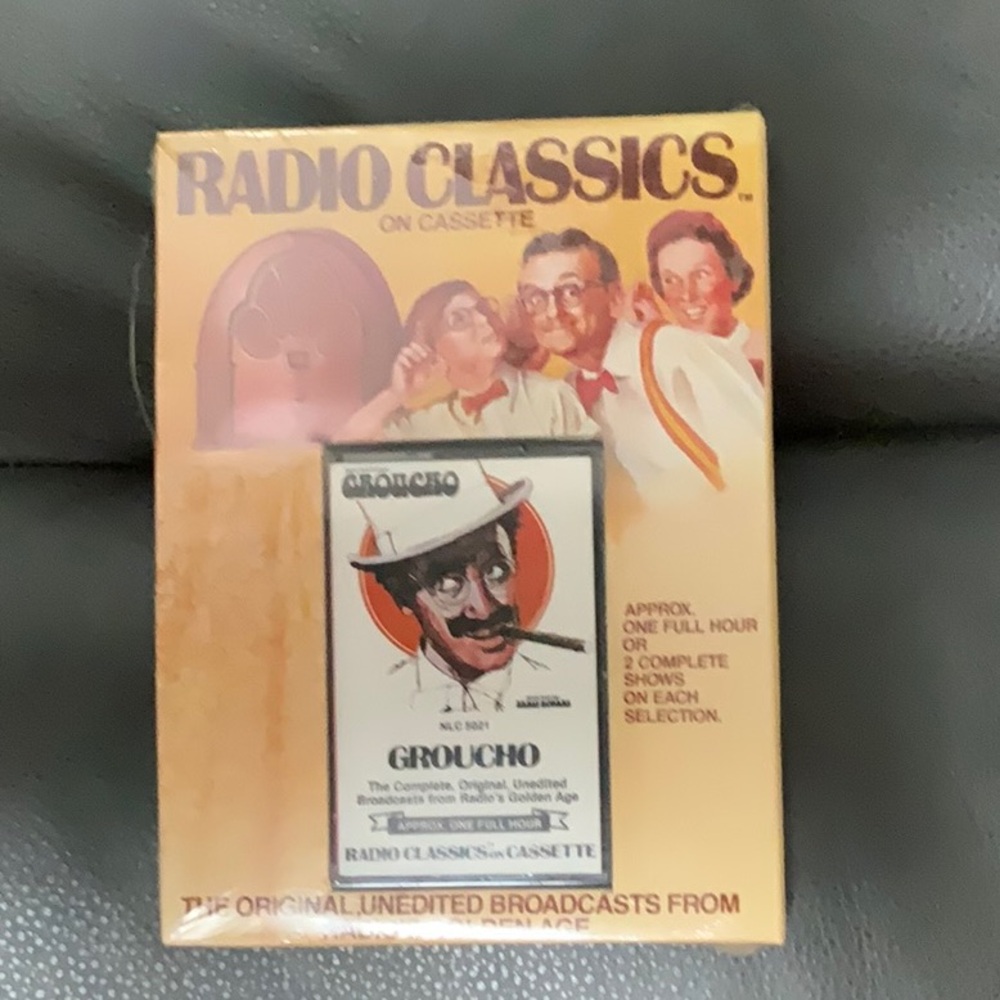 Radio classics on cassette.							GROUCHO